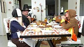 Thanksgiving turns into family's wild bonding day this year