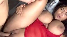 he bends her over slamming deep into latina ass from behind