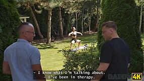 Daddy4K Sexy Babe Vixi Rafi Gets Roughly Fucked by Boyfriend's Stepdaddy in Hard Pussy Pounding