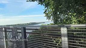 Memphis River Walk Sextape Flashing Wet Pussy Bent Over Big Black Cock Doggystyle