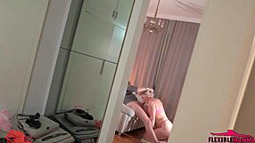 Step-Daughter Watches Husband Pound Juicy Milf in Doggystyle Creampie