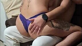 amateur couple kisses she sucks his dick rides cowgirl till creampie 😍💦