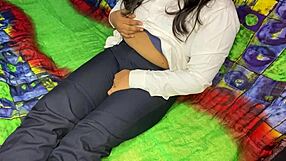 indian girl gets home from work n starts fingering her wet pusy right away??