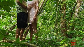 Fucked the Waitress Hard During Break - Orgasm in Public Outdoors!