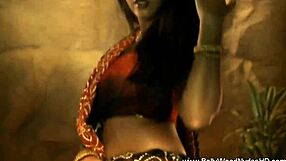 exotic bollywood brunette dances stripping clothes teasing lover 🔥💃