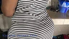 Intensely Pounding Stepbrother's BBW Wife Doggystyle Bent Over Fat Ass