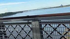 Memphis River Walk Sextape Flashing Wet Pussy Bent Over Big Black Cock Doggystyle