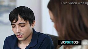 Lucky guy pounds bully's bbw stepmom natasha nice doggystyle deepthroat blowjob