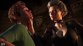 Freaky milf fingers and sucks young guy's cock in domination game