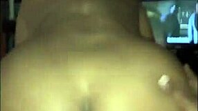 Cheating ebony BBW big booty wife rides dick gets backshots cum all over ass