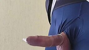 Would you stroke this huge cock outdoors till orgasm hits?