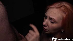 Roommate Redhead Begs For Dorm Doggystyle After Movies