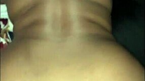 Cheating ebony BBW big booty wife rides dick gets backshots cum all over ass