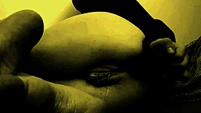 Hairy Pussy Nightmare Unfolds with Massive Dildo Assault!