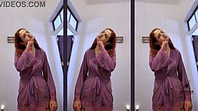 Scarlett Mae Sucks Dick While Modeling Tight Lingerie Cameltoe Redhead Neighbor