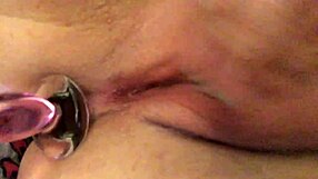 asian korean solo anal dildo stretches tight ass deep