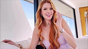 Redhead stepsis breaks no nut november with huge cumshot!