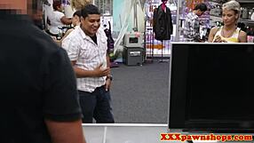 Girlfriend's Pussy Pounded Hard For Desperate Pawnshop Cash