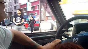 Watch Me Suck Driver's Cock Mid-Traffic as Friend Films!