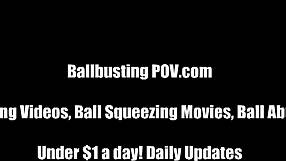 Think your balls can handle her femdom ball kicking pressure test?