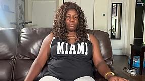 Olympic Athlete Althea Charles' Ebony Pussy Takes Interracial Casting Cock