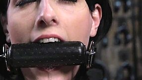 bound babe, wanna see you ride sybian gag choke and squirt hard?