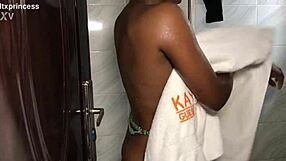 Petite Asian babe spreads legs for monster cock pounding