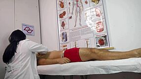 😏 patient gets so horny eyeing sexy nurse's juicy curves 👅