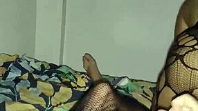 first time trying anal hurts but slutty filipina loves it in fishnets