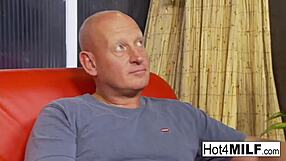 blonde milf babe takes jizz facial over big tits after hardcore pussy fuck