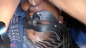 elvie gags on deep throat fucking like a horny ebony whore