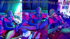 your oiled muscular spidey neighbor shakes ass with huge black cock toy