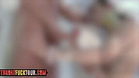 skinny arab slut lola heart gags on extreme rough throat fuck blowjob