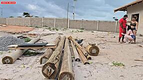 surprise payment from the bosses with ripped clothes and cock