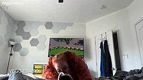 Pierced redhead stepsis freeuse sucks stepbro cock dirty talk rides while gaming full vid