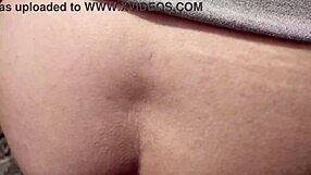 😈 chubby latina bends over fucks bareback in public street voyeur gaping ass!