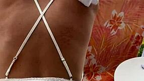 Masturbating With Lisa On Balcony Flashing Outdoor Holiday Wife Action