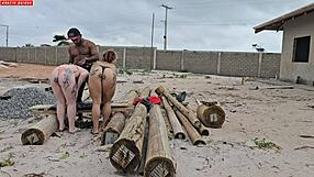 surprise payment from the bosses with ripped clothes and cock