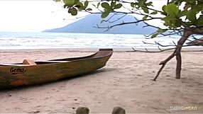 ever wonder how a lush brunette takes monster cock anal bent over beach?