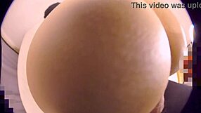 Japanese stepmom bent over for close-up doggystyle cum on ass