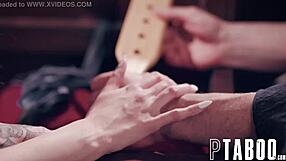 marley brinx teases daddy with pussy lick and facial finish