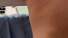 Masturbating With Lisa On Balcony Flashing Outdoor Holiday Wife Action