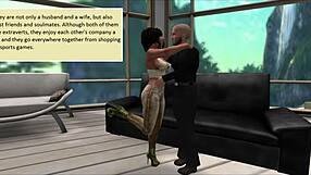 wearing the horns cuckold cheats with pregnant wife in comic tale