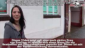 Ever wonder how a normal skinny German student teen gets talked into public outdoor sex casting for cash on the street?