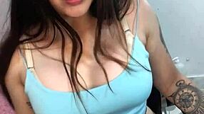 Beautiful Latina Teen Shows Big Tits Live