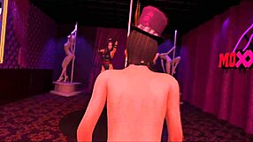 mad moxxi cosplay sucks hard collects cum in purple dream night club