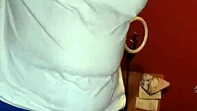 exploding deep in wife's fat juicy pussy with huge creampie