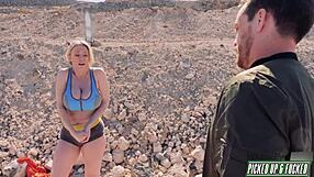 DEE WILLIAMS PICKED UP HITCHHIKING FOR HUGE COCK MISSIONARY TITTY FUCK