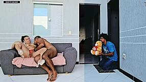 my silly boyfriend got me a romantic gift but caught me assfucked by his brother on valentines day i crave big cock in my hole