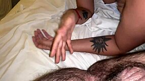 Big Booty Goth Deepthroats Ass Licks Feet Post-Drinks Piss Sheer Red